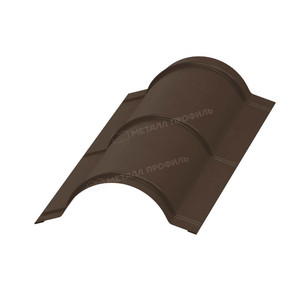Конёк закруглённый. RAL 8014