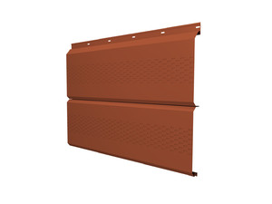 Изображение Софит ЭкоБрус с перфорацией 0,345 Grand Line 0,5 PurLite Matt RAL 8004 терракота