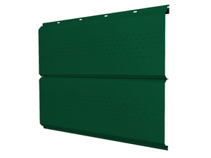 Изображение Софит ЭкоБрус new c перфорацией 0,45 Drap RAL 6005 зеленый мох