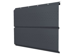 Изображение Софит ЭкоБрус new без перфорации 0,5 Satin Matt RAL 7024 мокрый асфальт