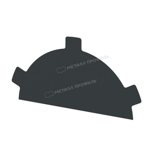 Заглушка конька простая. Anthracite (матовый)