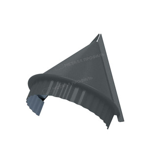 Заглушка конька конус. Anthracite (матовый)