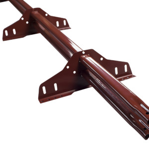 Трубчатый снегозадержатель 25х45. RAL 3009 (ЕКН 578857)