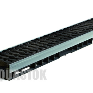 Лоток водоотводный пластиковый ЛВП PROFI DN100 H72 E600 комплект
