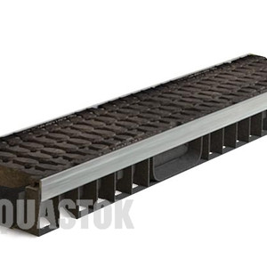 Лоток водоотводный пластиковый ЛВП PROFI DN150 H97 E600 комплект