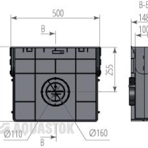 Пескоуловитель пластиковый ПП NORMA DN100