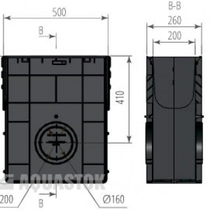Пескоуловитель пластиковый ПП NORMA DN200