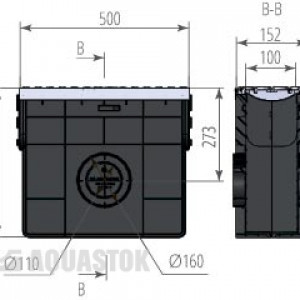 Пескоуловитель пластиковый ПП PROFI DN100 Е600 комплект