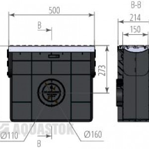 Пескоуловитель пластиковый ПП PROFI DN150 E600 комплект